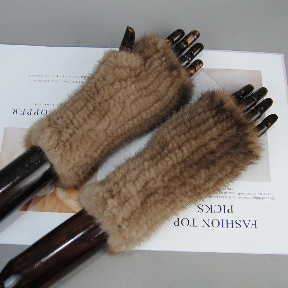 Liora – Rękawiczki z Futra Norki