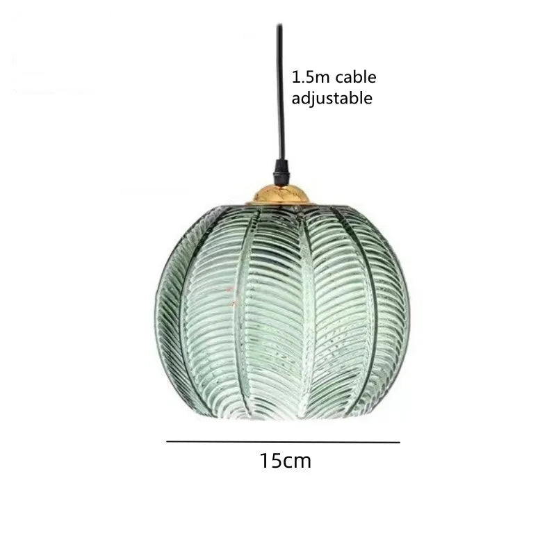 Szklana Lampa Wisząca w Formie Kuli