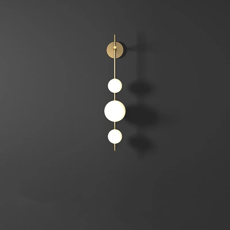 Nowoczesny Kinkiet Geometryczny z Kulami LED
