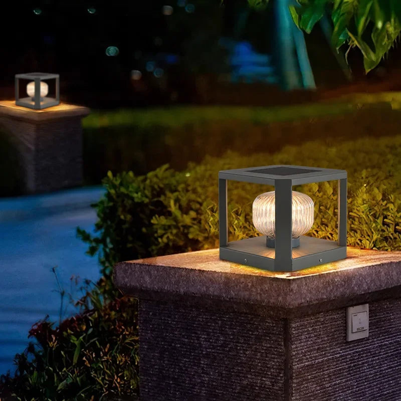 Nowoczesna lampa solarna LED – designerskie oświetlenie ogrodowe