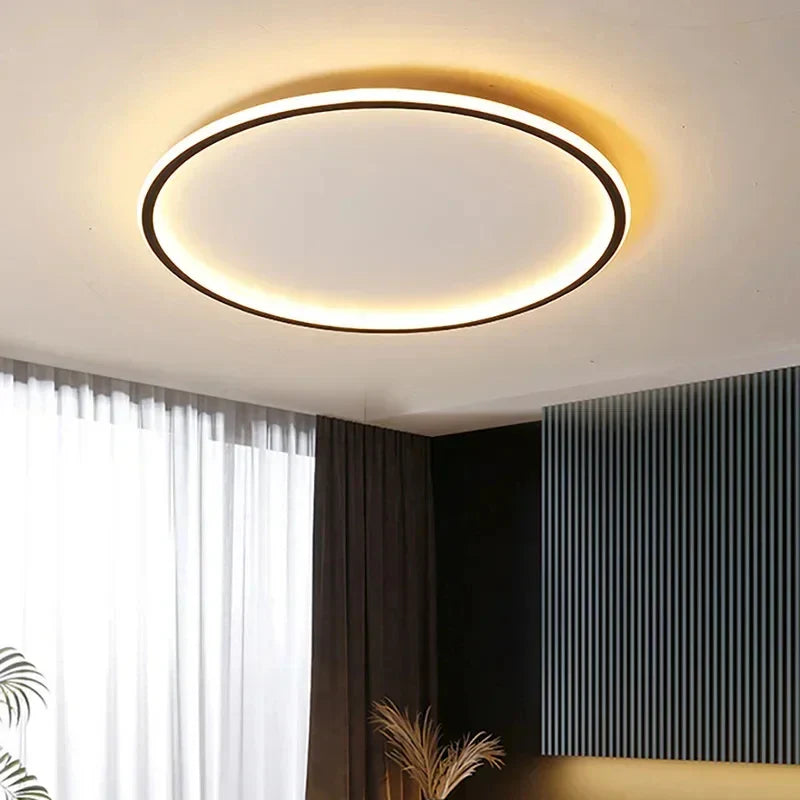 Nowoczesna lampa sufitowa LED w kształcie okręgu