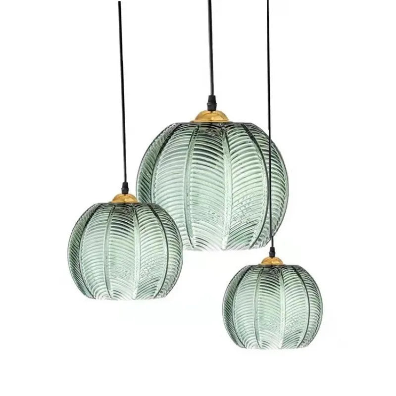 Szklana Lampa Wisząca w Formie Kuli