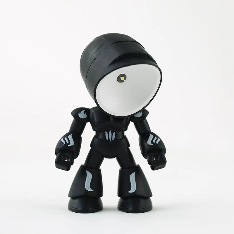 Lampka LED w kształcie robota – figurka dekoracyjna z funkcją oświetlenia