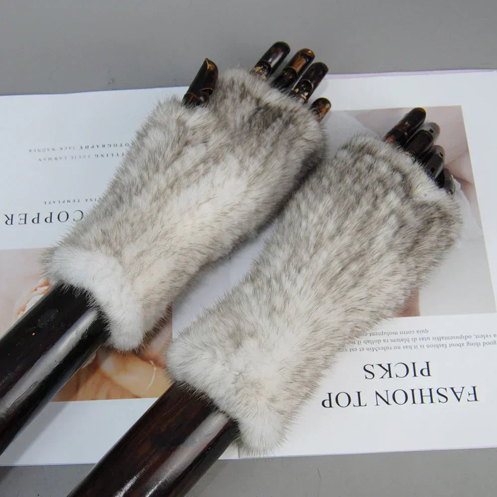 Liora – Rękawiczki z Futra Norki