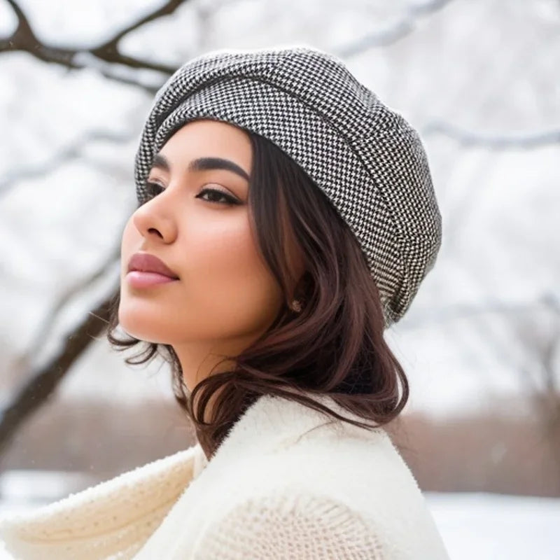 Bellora – Elegancki damski beret z miękkiego filcu