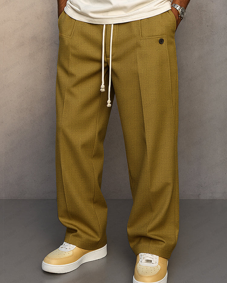 Alvian – Eleganckie spodnie ze sznurkiem