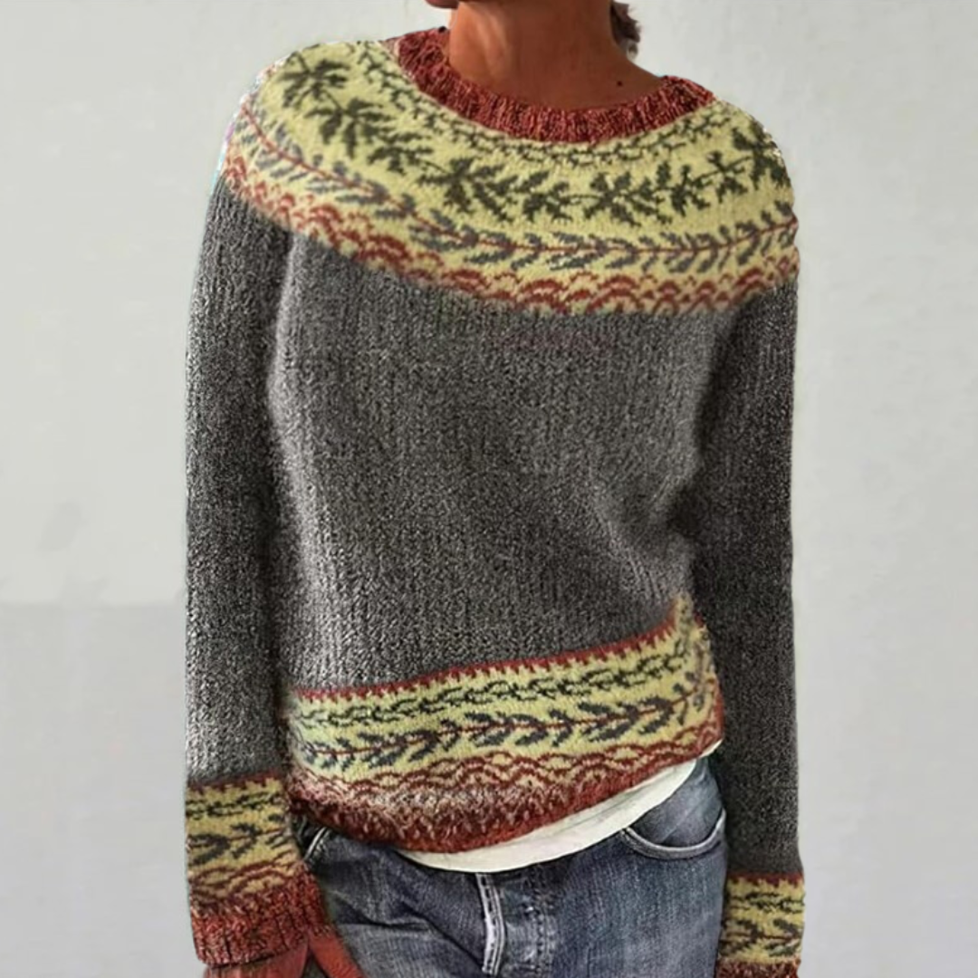 Emma | Vintage Islandzki Sweter Wełniany