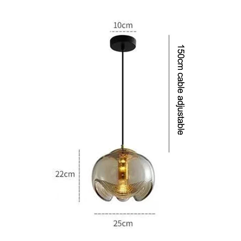 Szklana Lampa Wisząca – Elegancja w Artystycznej Formie