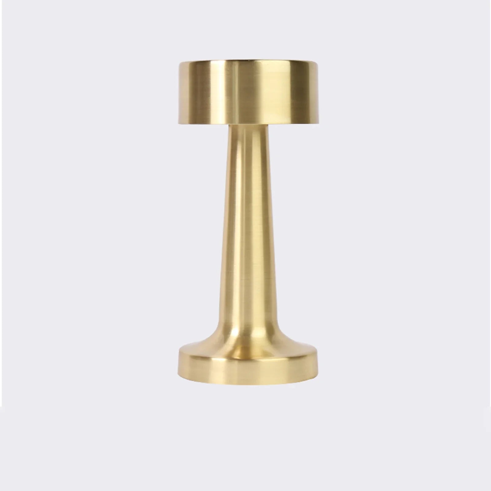 Nowoczesna metalowa lampa stołowa LED z dotykowym włącznikiem i ciepłym światłem