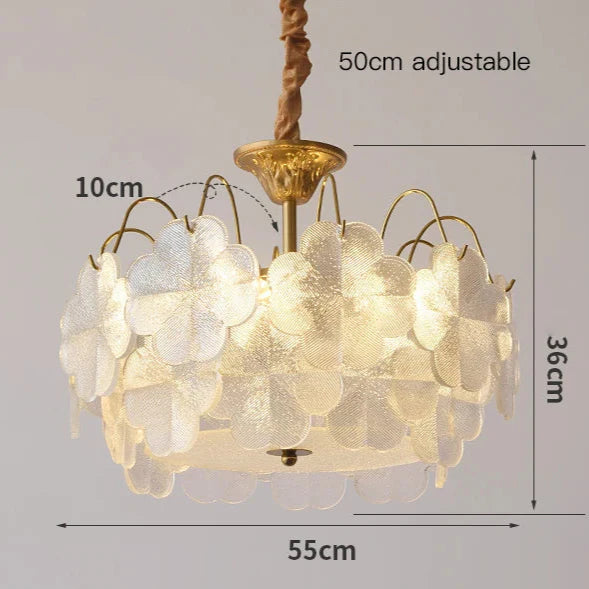 Elegancka Lampa Wisząca Żyrandol w Kwiatowym Stylu
