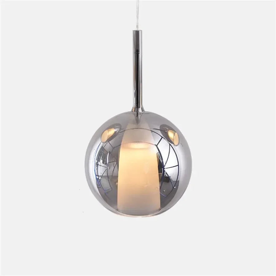 Nowoczesna lampa wisząca z kloszami ze szkła – Lampa sufitowa typu cluster z dymionym szkłem