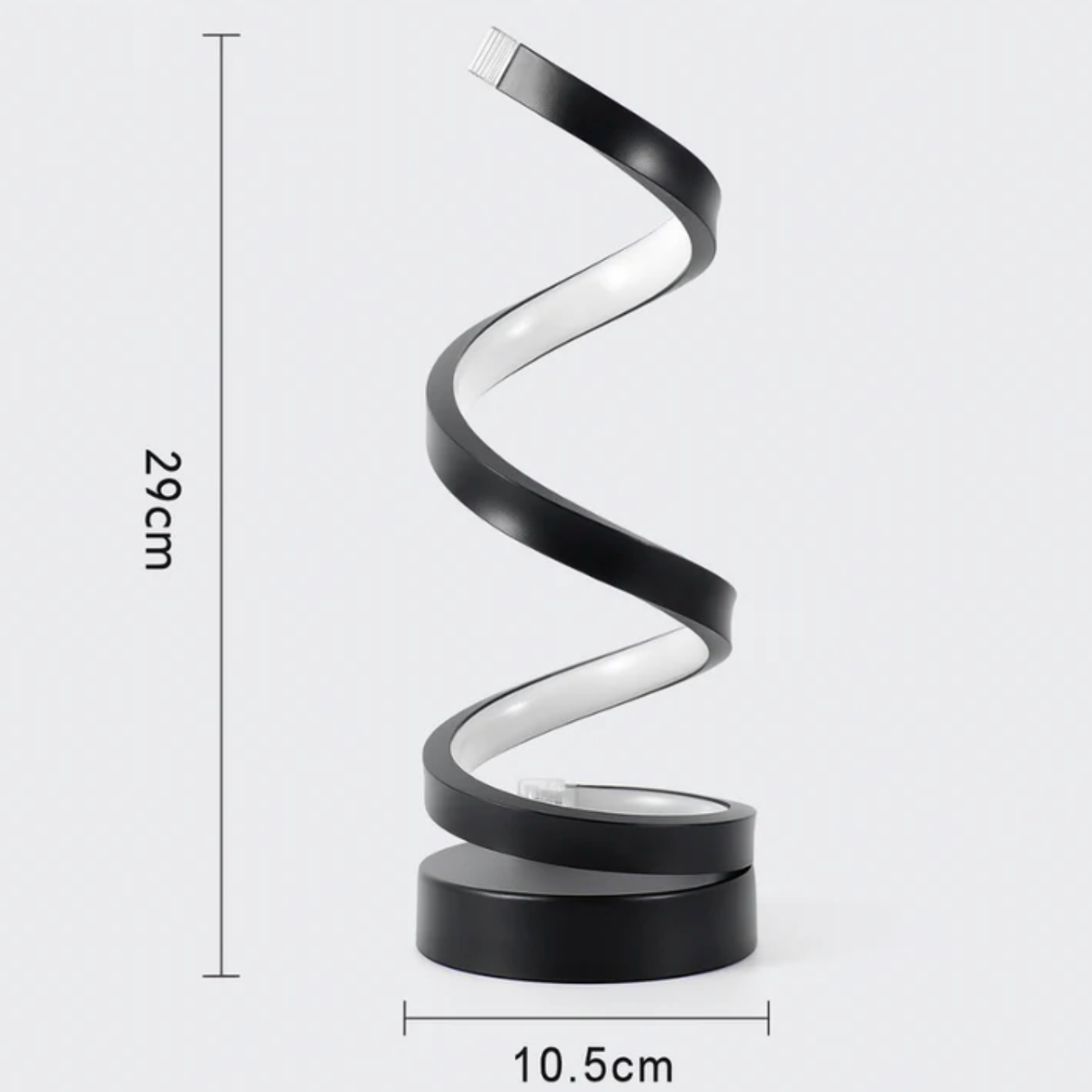 Nowoczesna spiralna lampka LED – designerska forma i funkcjonalność w jednym