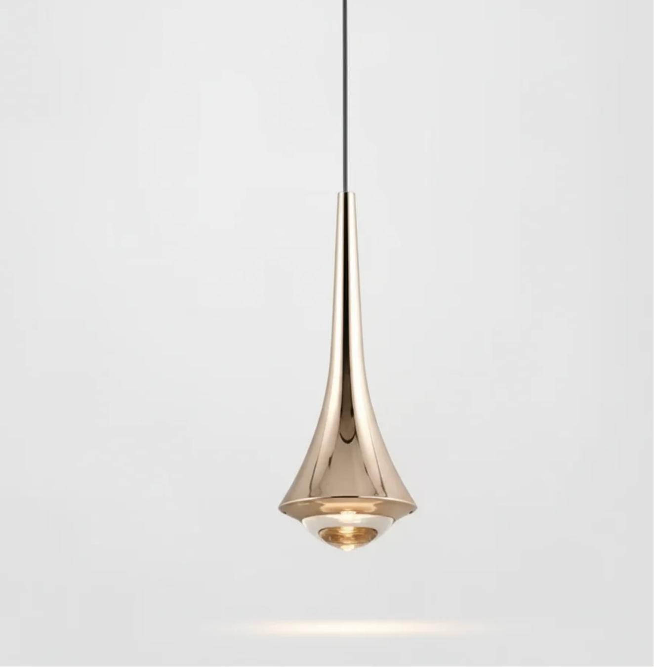 Nowoczesna lampa wisząca LED – designerska lampa sufitowa stożkowa