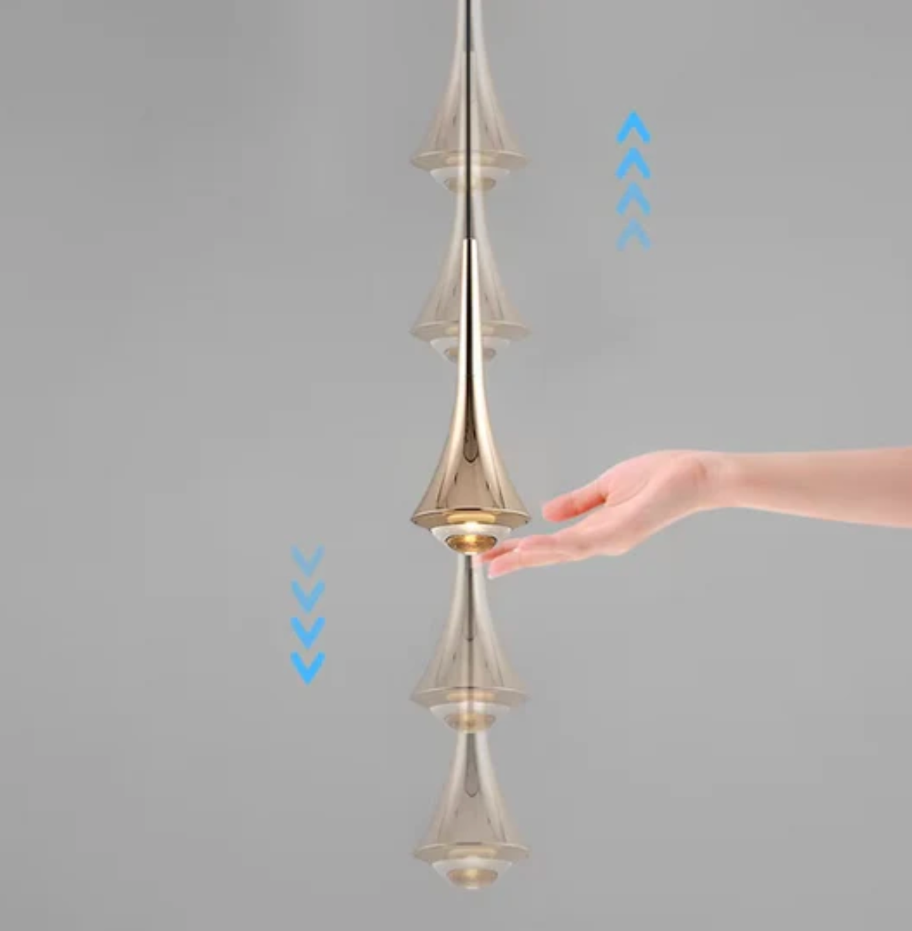 Nowoczesna lampa wisząca LED – designerska lampa sufitowa stożkowa