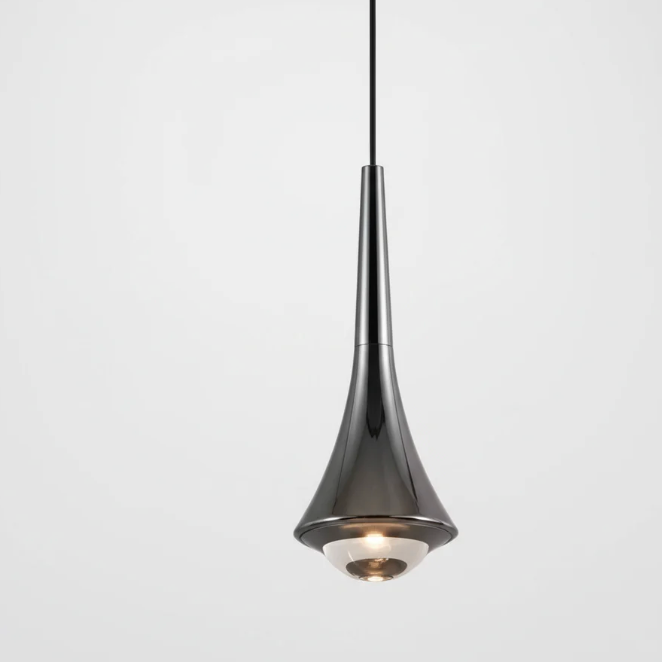 Nowoczesna lampa wisząca LED – designerska lampa sufitowa stożkowa