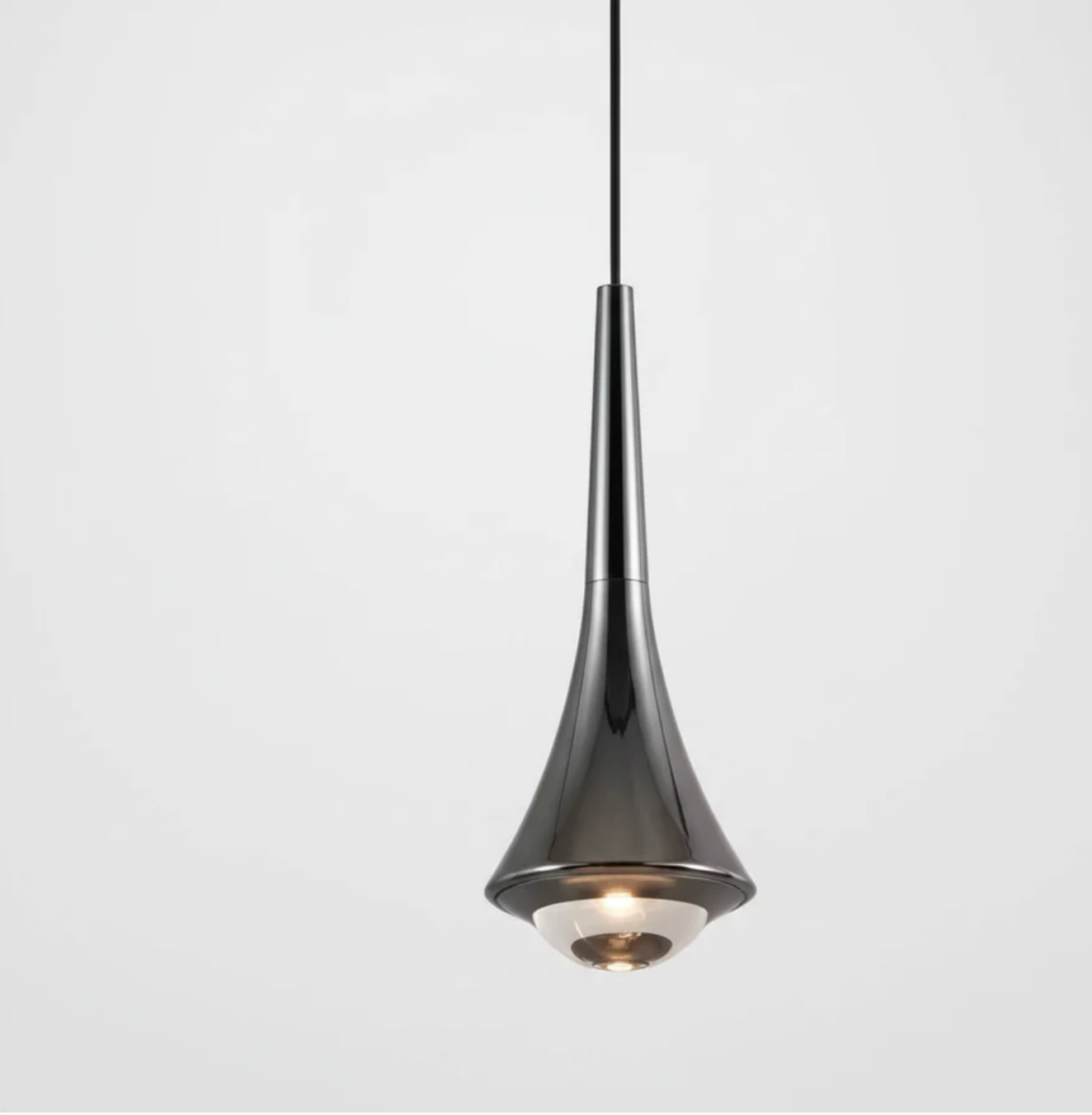 Nowoczesna lampa wisząca LED – designerska lampa sufitowa stożkowa