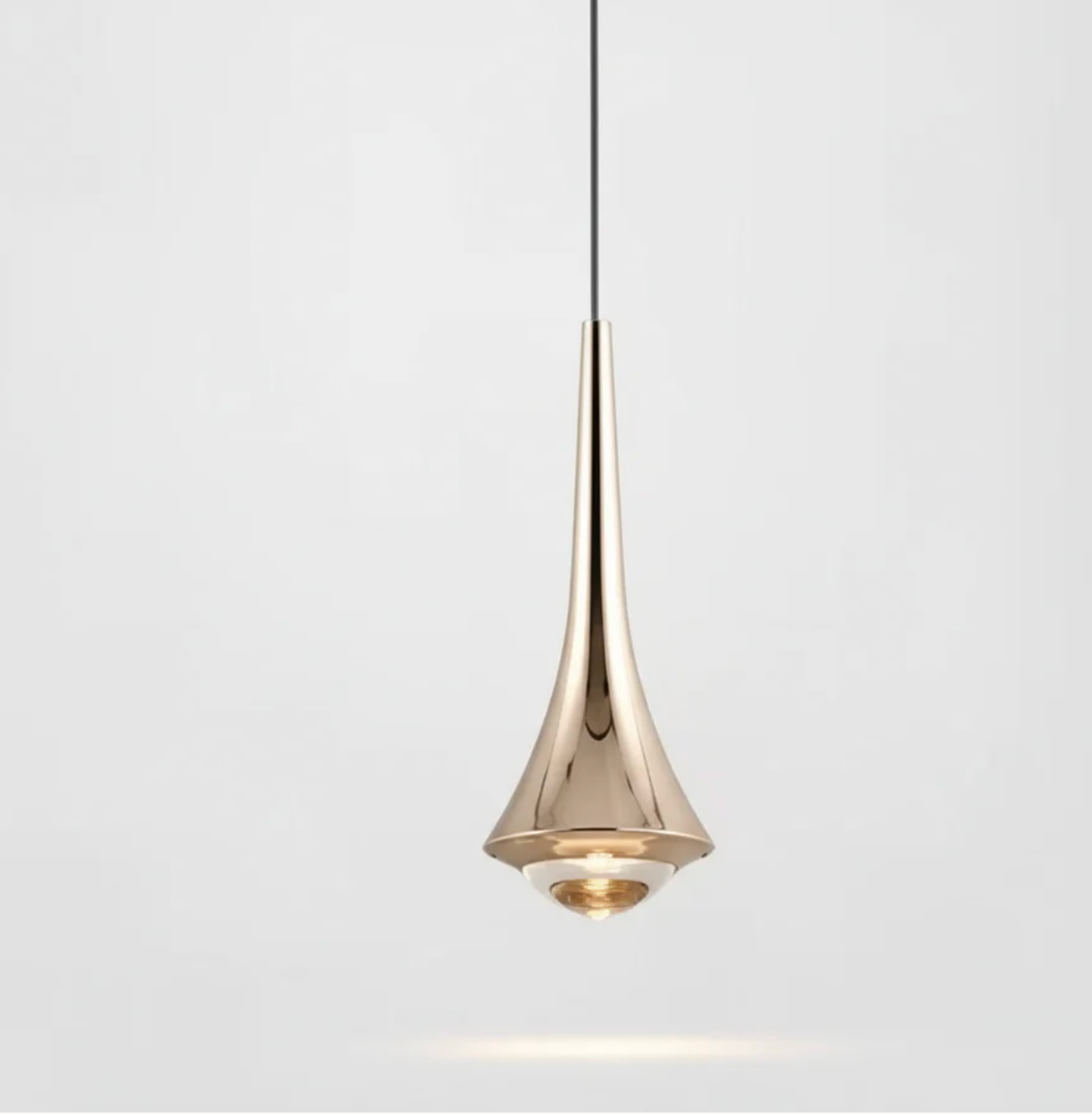Nowoczesna lampa wisząca LED – designerska lampa sufitowa stożkowa