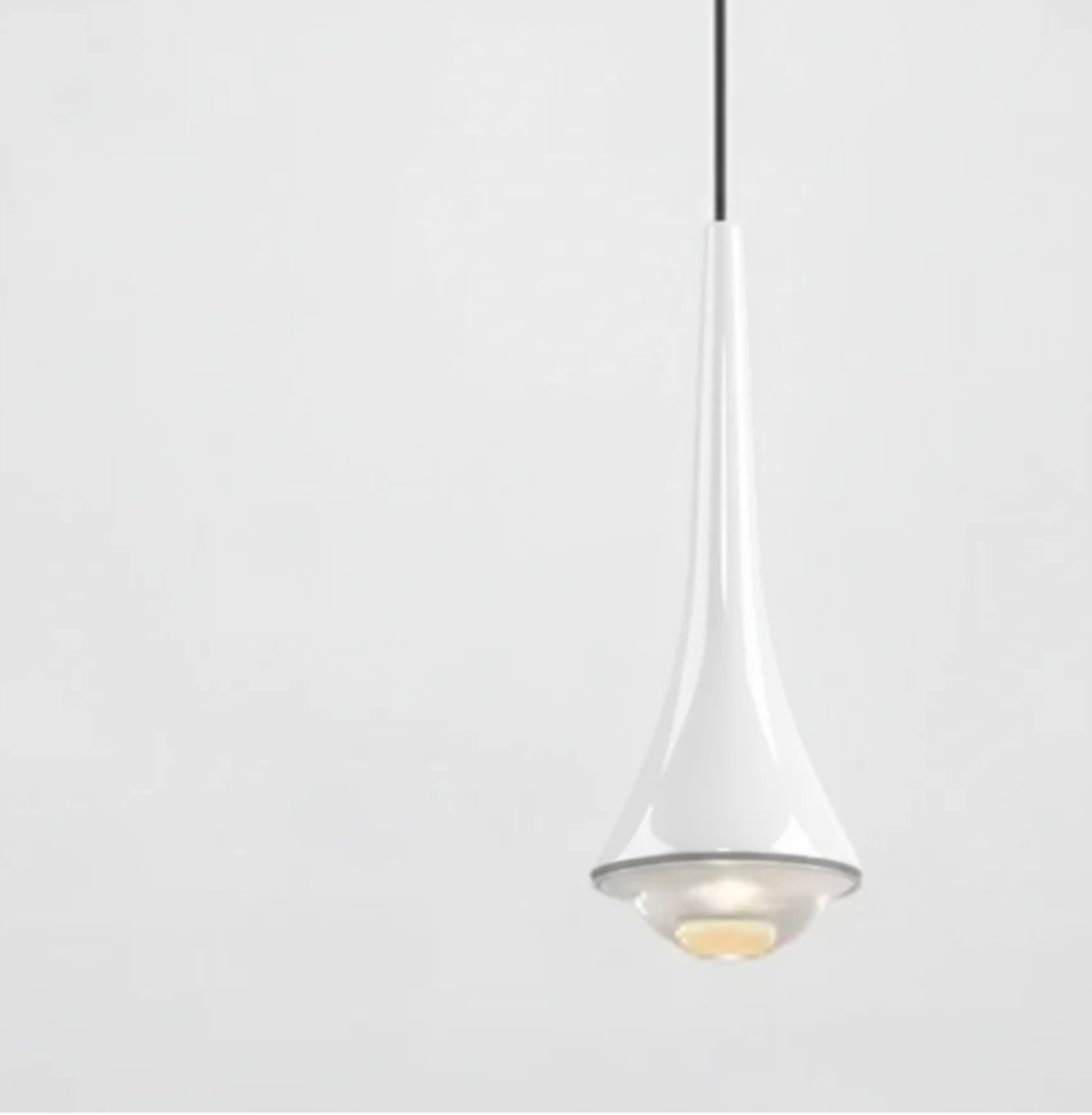 Nowoczesna lampa wisząca LED – designerska lampa sufitowa stożkowa
