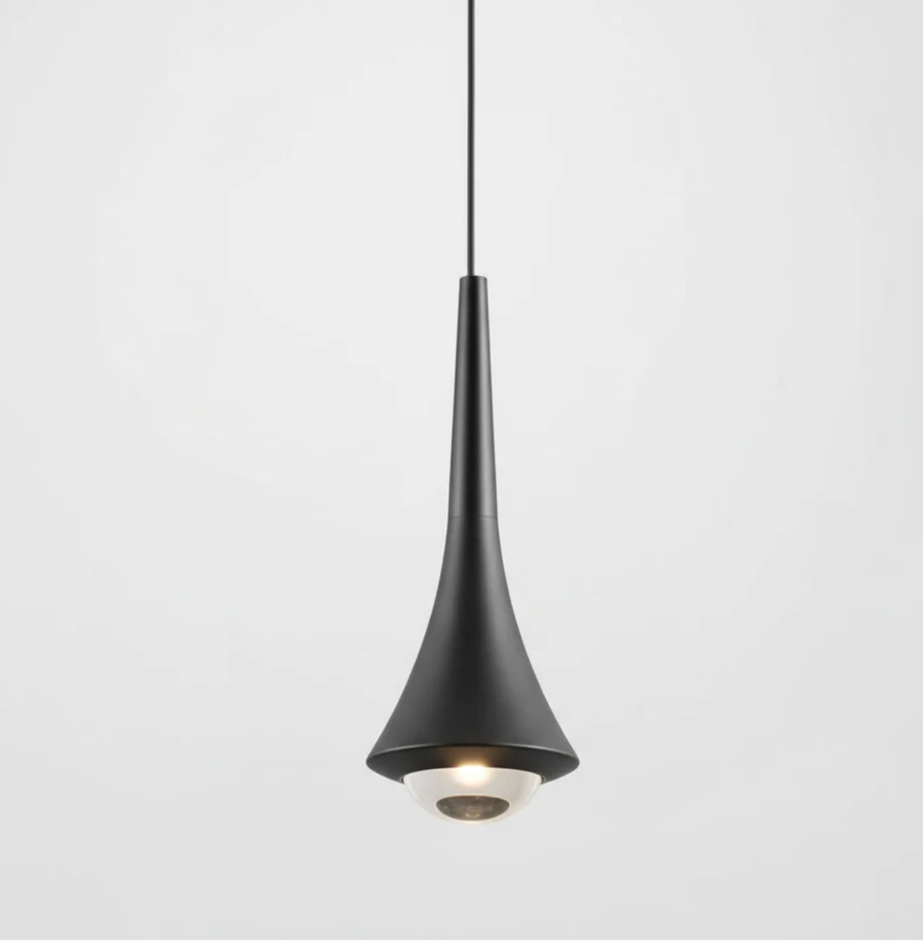 Nowoczesna lampa wisząca LED – designerska lampa sufitowa stożkowa