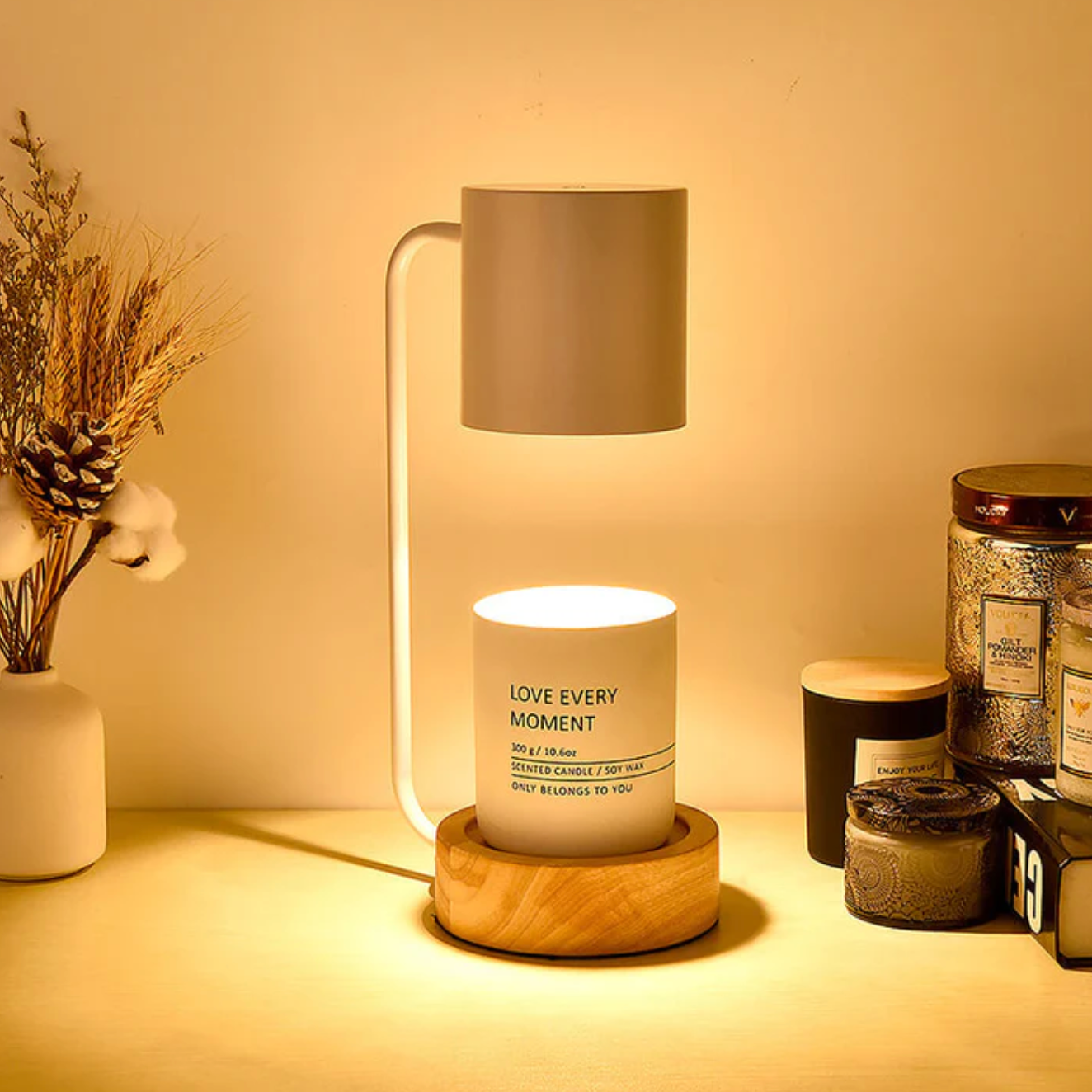 Lampa stołowa do świec – nowoczesny podgrzewacz w stylu minimalistycznym