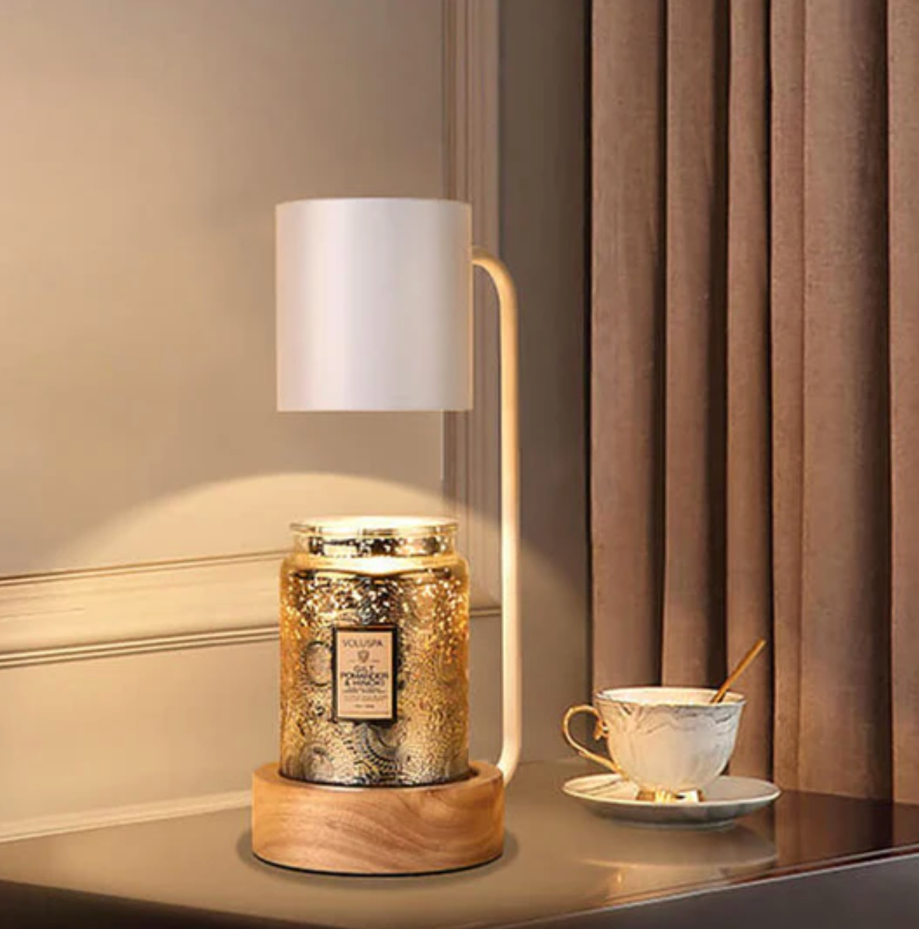 Lampa stołowa do świec – nowoczesny podgrzewacz w stylu minimalistycznym