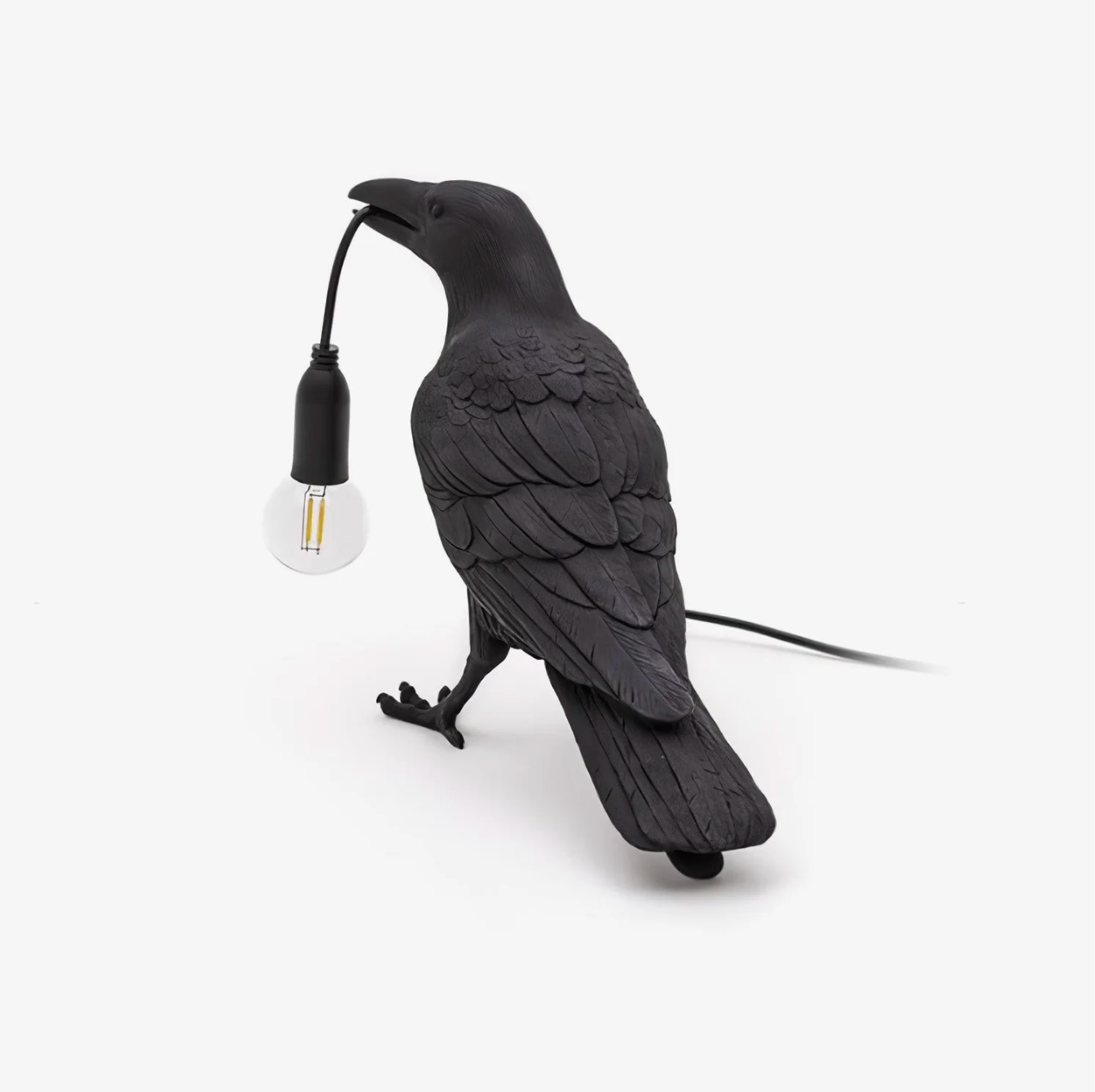 Lampa stołowa Kruk – nowoczesna dekoracja z żarówką