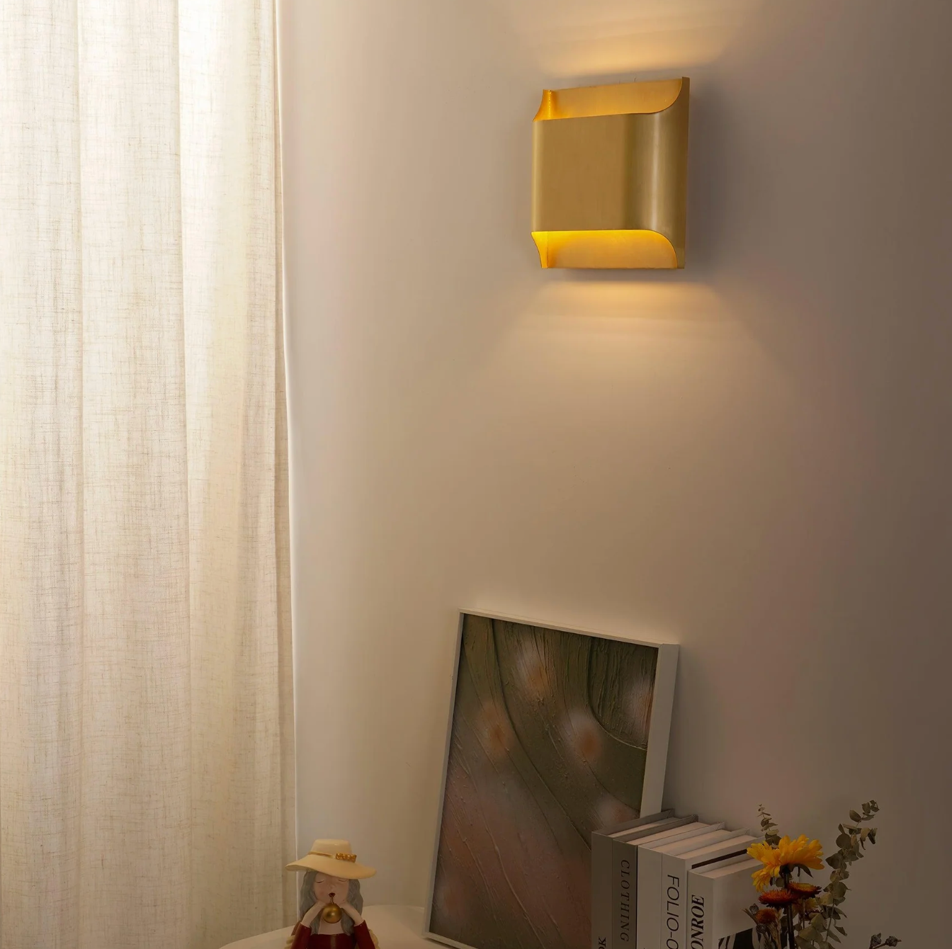 Nowoczesna lampa ścienna LED – kinkiet aluminiowy góra-dół do salonu i sypialni