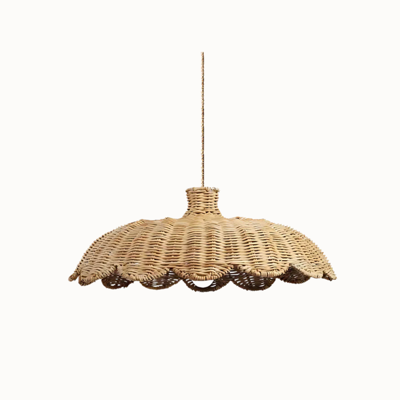 Pleciona lampa wisząca rattanowa – naturalny styl boho