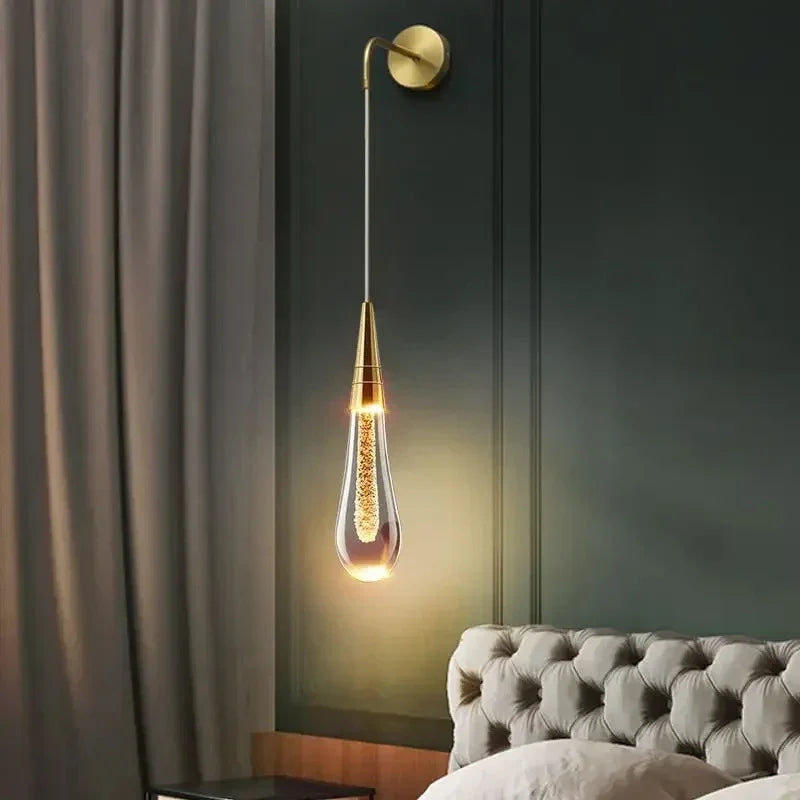 Kinkiet ścienny wiszący – nowoczesna lampa z dekoracyjną żarówką w stylu minimalistycznym