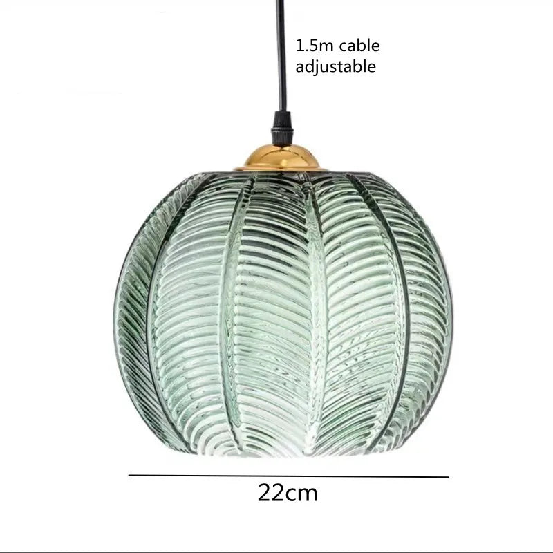 Szklana Lampa Wisząca w Formie Kuli