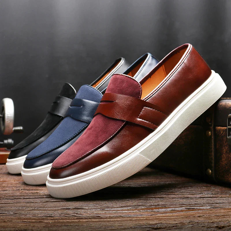 Garrick – Eleganckie mokasyny zamszowe
