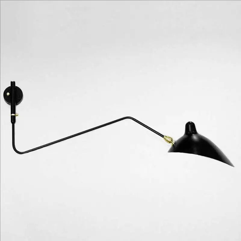 Designerska lampa ścienna z podwójnym ramieniem – regulowana lampa kinkietowa do salonu, biura lub sypialni