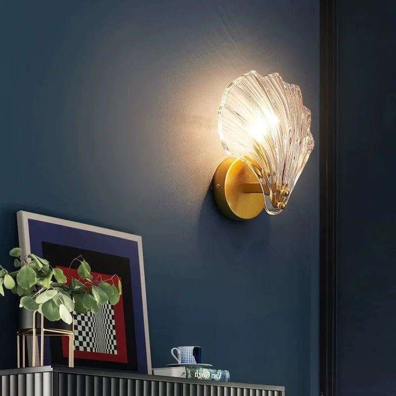 Kinkiet Ścienny Lampa LED w Kształcie Muszli