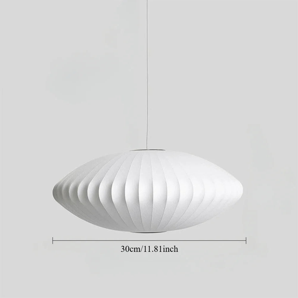 Lampa wisząca w stylu japandi – papierowy klosz orientalny do salonu i sypialni