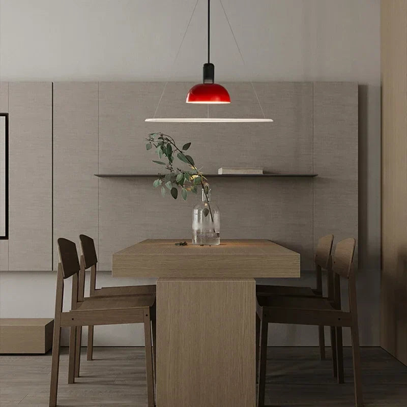 Nowoczesna lampa wisząca z podwójnym designem