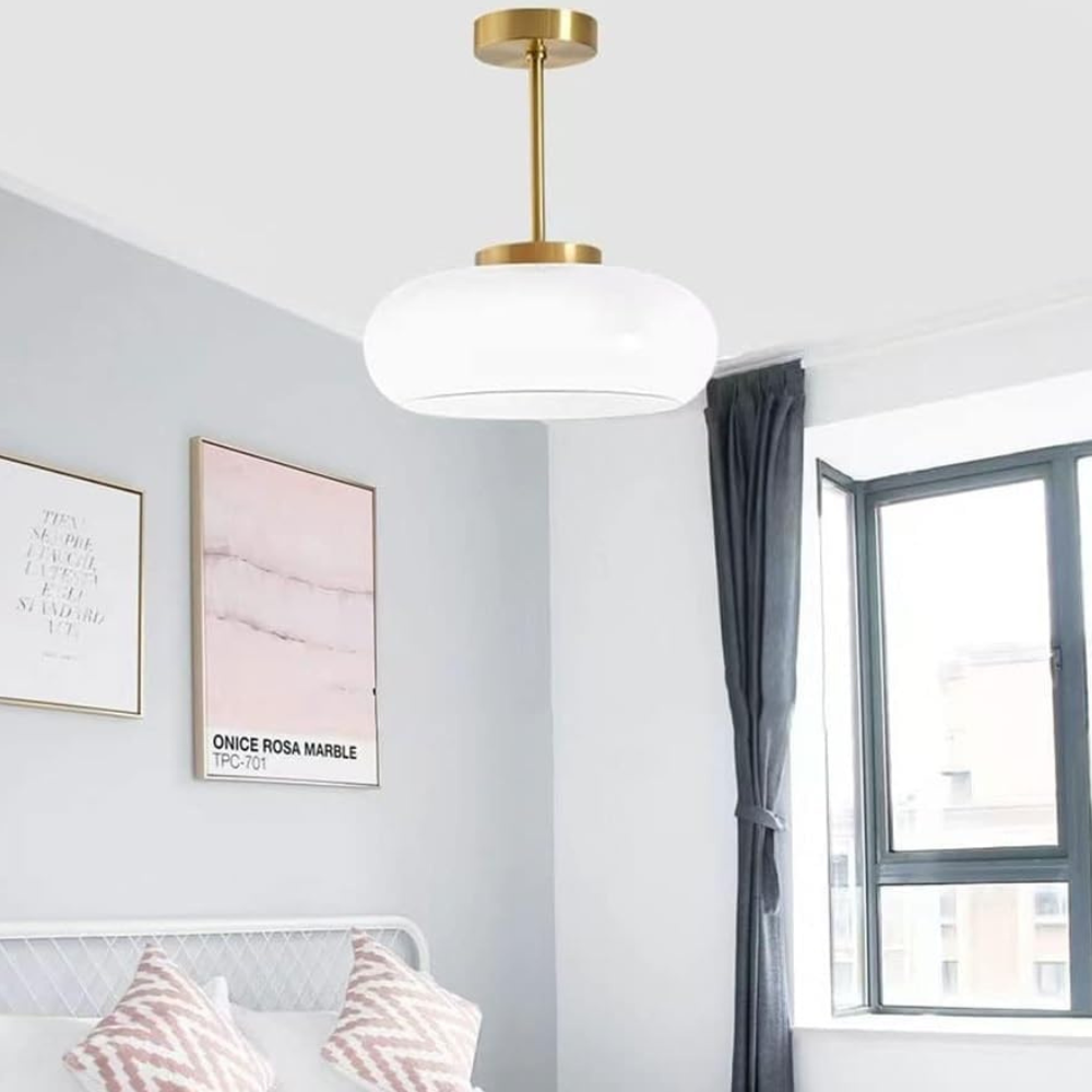 Skandynawska Lampa Wisząca Okrągła Nowoczesne Oświetlenie LED