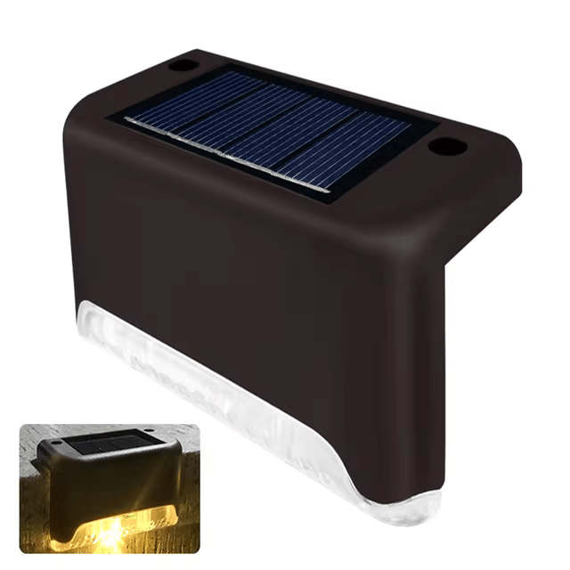 Solarne Oświetlenie Ścieżki I Schodów LED Wodoodporne Lampy Ogrodowe