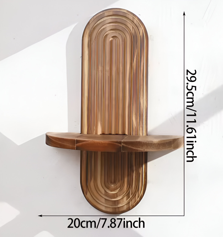 Tymber Geometryczne Drewniane Półki Ścienne – Nowoczesny Design do Dekoracji Wnętrz Półki Drewniane