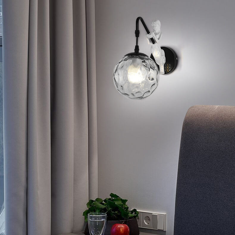 Kinkiet Ścienny Syrena Vintage Kula LED