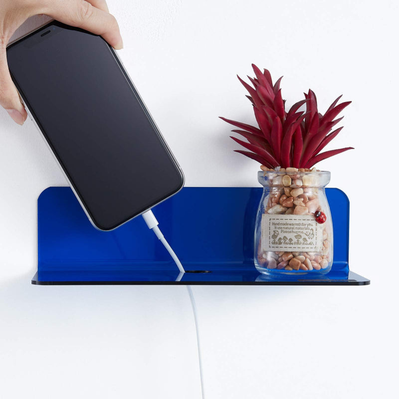 VividShelf Półka Ścienna Wisząca – Neonowy Akryl, Stylowy Akcent do Wnętrza [półka ścienna]