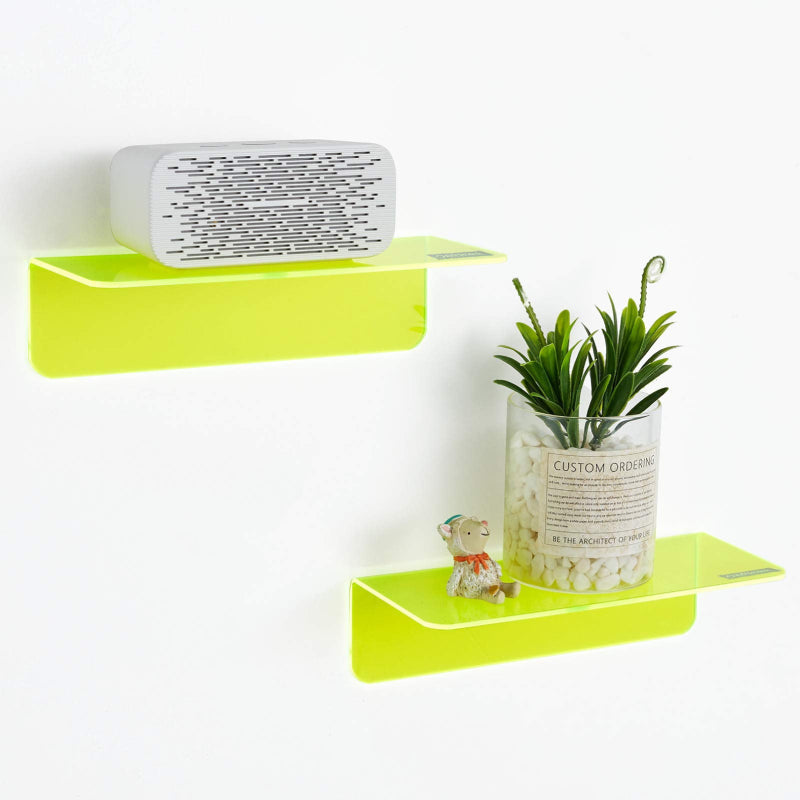 VividShelf Półka Ścienna Wisząca – Neonowy Akryl, Stylowy Akcent do Wnętrza [półka ścienna]