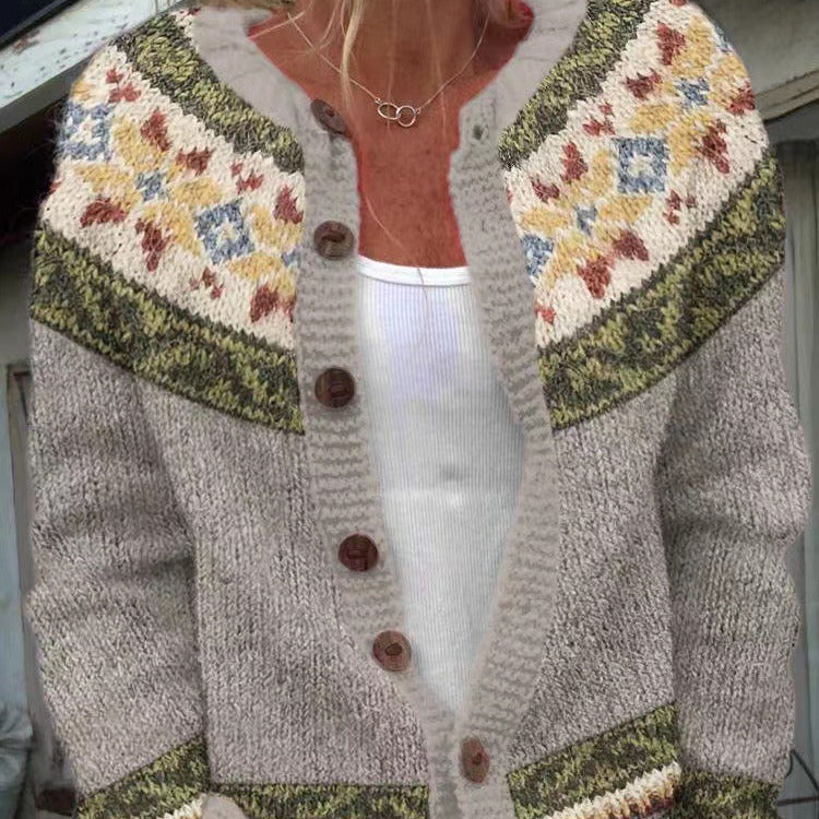 Jesień | Vintage Islandzki Sweter