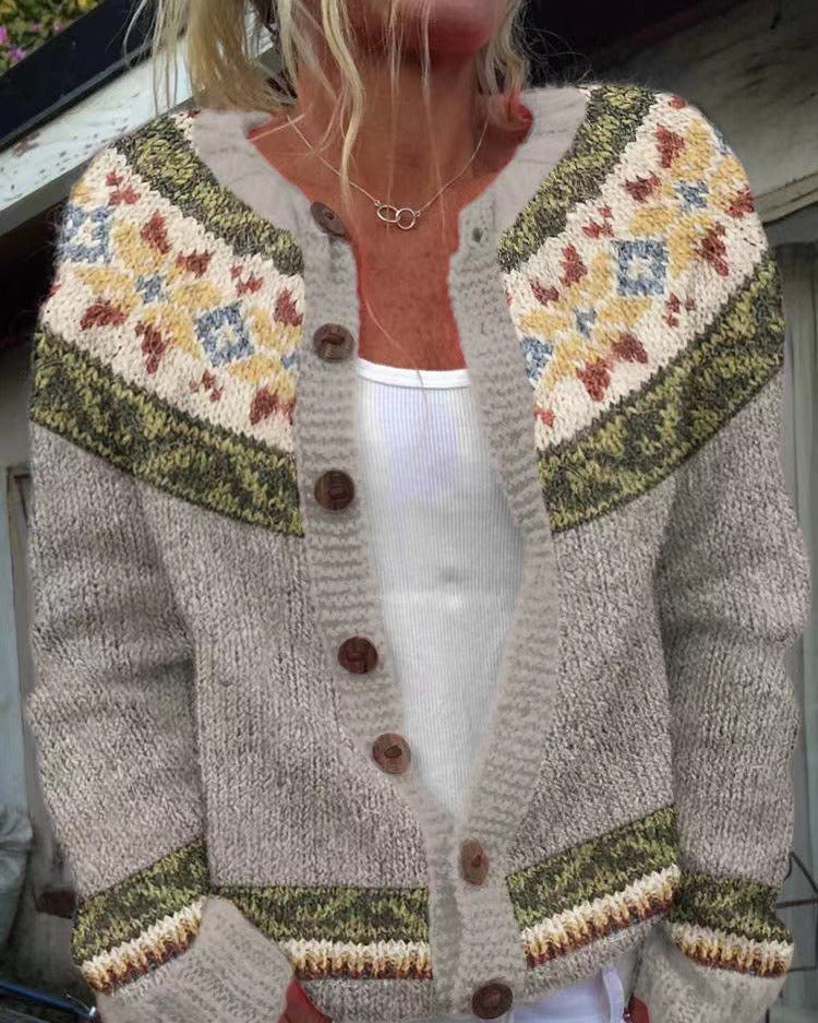 Jesień | Vintage Islandzki Sweter