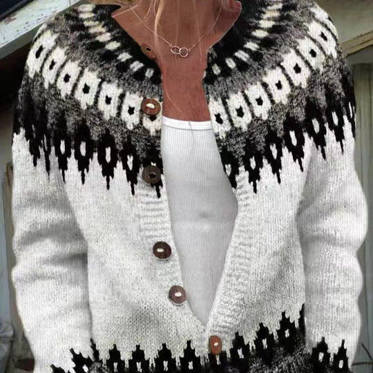 Alexa | Vintage Islandzki Sweter z Wełny