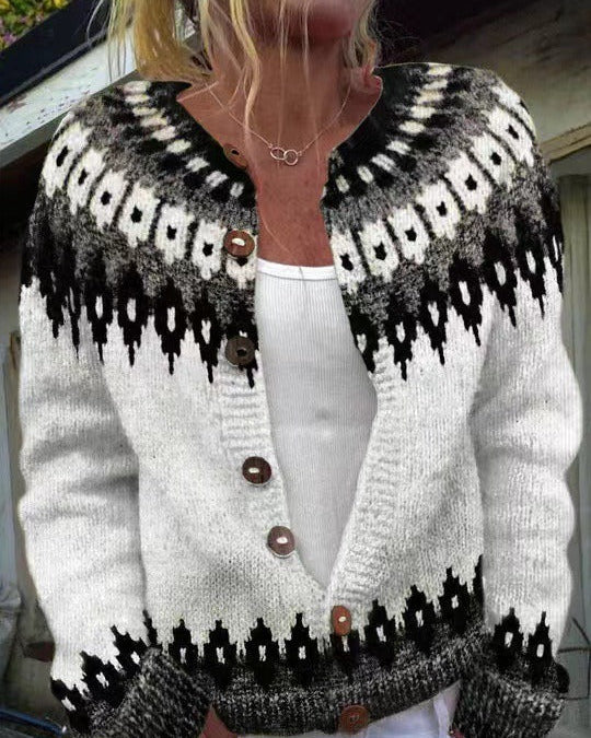 Alexa | Vintage Islandzki Sweter z Wełny