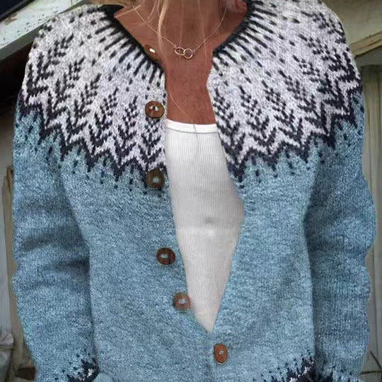 Clara | Vintage Islandzki Sweter z Wełny
