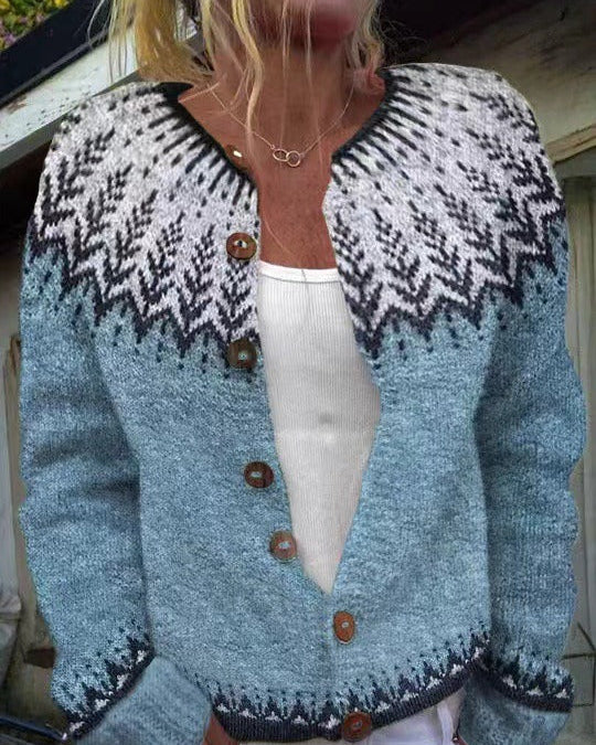 Clara | Vintage Islandzki Sweter z Wełny