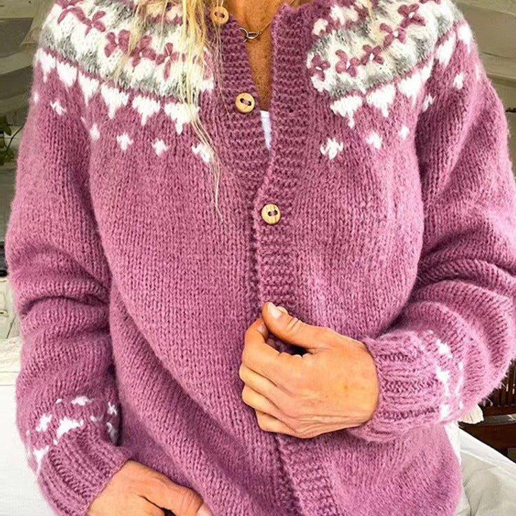 Maya | Vintage Islandzki Sweter z Wełny