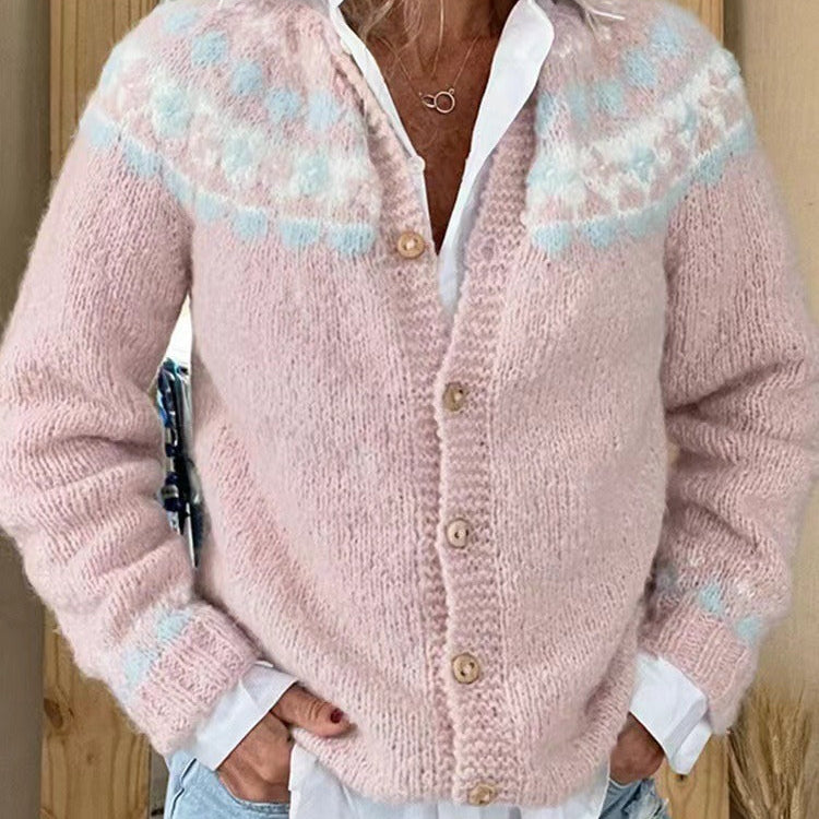 Sarah | Vintage Islandzki Sweter z Wełny