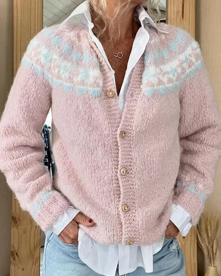 Sarah | Vintage Islandzki Sweter z Wełny